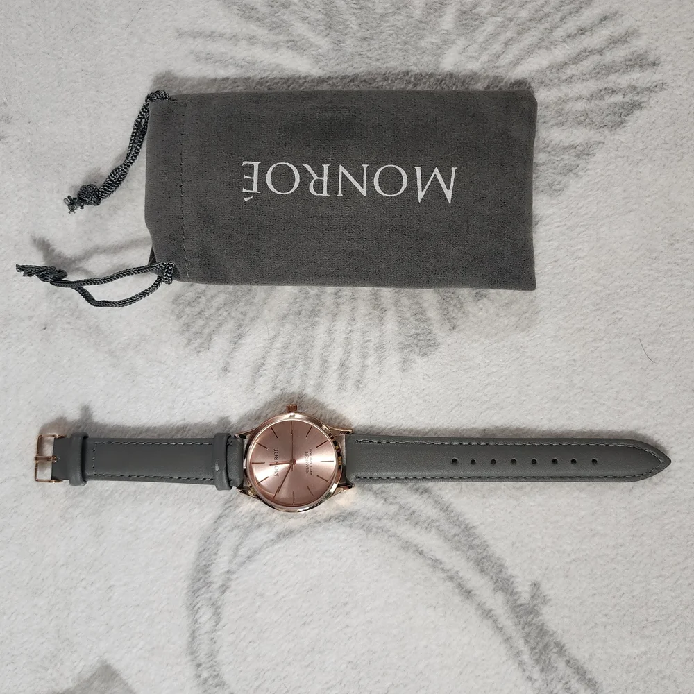 Monroé‎ Gray and Rose Gold Women's Watch
